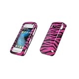 Premium Hot Pink and Black Zebra Design Snap-On Cover Hard Case Cell Phone  ....
