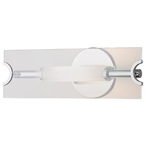 Eurofase 16636-019 Gyra 1-Light Wall Sconce, Platinum Clear by Eurofase