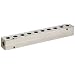 Polyconn PCM10-125-10NP Nickel Plated Aluminum Manifold, 1/4" NPT Female x 1/8" NPT Female, 10 Stations