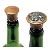 Courtesan Natural Wooden Wine Bottle Stoppers Set of 2