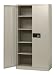Sandusky Lee KDE7236-07 Putty Steel Powder Coat SnapIt Storage Cabinet with Keyless Electronic Coded Lock, 72" Height x 36" Width x 18" Depth, 5 Shelves