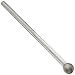 PFERD Ball Carbide Bur, Long-Length, Uncoated (Bright) Finish, Single Cut, Radius End