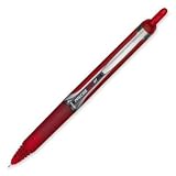 PIL35458 - Roller Ball Pen, Refillable, Retractable, Extra Fine, Red