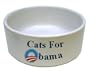 Cats for Barack Obama - Cat Pet Bowl