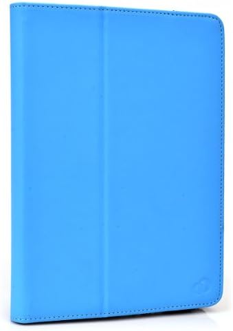 Icarus Illumina HD Case Stand Folio Protective Cover with Soft Grip Clips - Universal Style fits Most 8" Devices | Azurean Blue