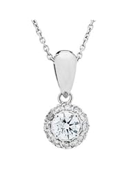 Diamond Necklace in 18kt White Gold Carat Total Weight 0.55