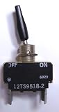 Micro Switch 12TS9518-2 DPST On-Off Toggle Flat Plastic Handle