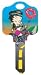 Betty Boop Biker Kwikset KW1 House Key