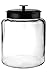 Anchor Hocking Montana Glass Jar with Fresh Sealed Lid, Black Metal, 2 Gallon