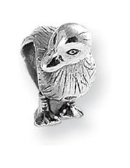 Standing Duck Charm in Silver for 3mm Charm Bracelets