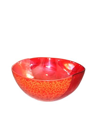 Yalos Murano Ciotola Quadra Media Giano Arancio