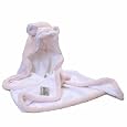 Little Giraffe Luxe Towel with Ears, Pink