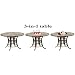 Deeco DM-104201 3-in-1 Rock Canyon Dining Table