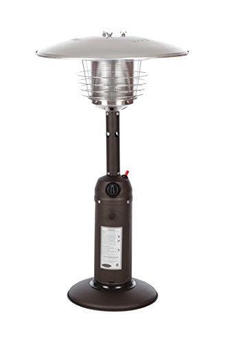 Fire Sense Rich-Mocha Table-Top Patio Heater Propane