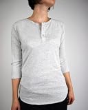 3/4 Sleeve Raglan Henley T-Shirt