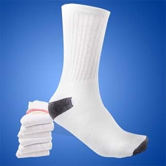 Ss14 3 Pair Pack Men Man Cotton Soft Knee High Long White & Black Sport Crew Athletic Socks