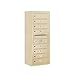 Salsbury Industries 3810S-08SFU Front Loading/Single Column Surface Mounted Horizontal 4C Mailbox, Sandstone