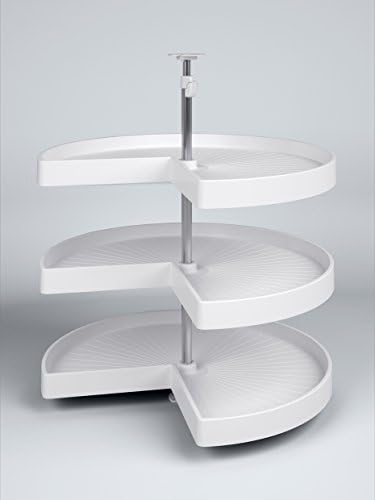 Vauth-Sagel Lazy Susan with 18" White Kidney Rotating Trays (3-trays) Triple (18" Triple Kidney)