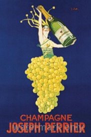 (24x36) Vintage Art Deco Champagne Perrier French Art Poster