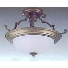Casual 2-Light Semi-Flush Mount - Country Stone by Maxim Manufacturing