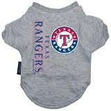 MLB Texas Rangers Dog Baseball tee shirt LG 17-36lbs