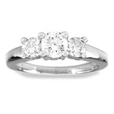 31%2BFdKAfaBL. SL160  14k White Gold, Round Diamond Three Stone Engagement Ring
