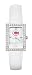 Cincinnati Reds Ladies Allure Watch White Leather Strap