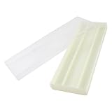 uxcell プラスチック製グラススライド　マイクロスコープ　クリア ベージュ　10スロット