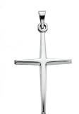 Platinum Cross Pendant - 21x15mm