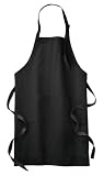 NEW CornerStone - Adjustable Bib Apron with 3 Pockets Black-OSFA