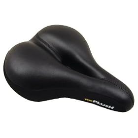 Summit Men's Comfort Cruiser Elastomer Bicycle Saddle - Black - VL6099E