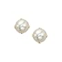 14K Yellow Gold Prong Set 4 MM Natural Pearl Earring Studs