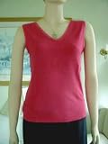 MARRIKAS Bamboo Sleeveless Tank Top POMEGRANATE SMALL (6-8)