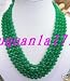 Bright * 4 Strands Asian Chinese Jewelry Green Jade Beaded Necklace # 772.neck.21.5