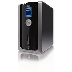 Linksys NMH410-EU Media Hub NAS-System mit Festplatten 1x1TB (1-Bay, SATA, Ethernet, Card Reader) schwarz