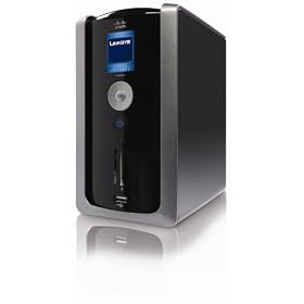 Linksys By Cisco Media Hub Home Entertainment Storage With 1 TB Drive,LCD And Flash Card Reader