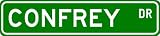 CONFREY Street Sign ~ Personalized Family Lastname Sign ~ Gameroom, Basement, Garage Sign Novelty** METAL ALUMINUM - B000NFFJVM