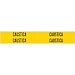 Brady 83448 Pipe Marker, Legend, "Aire Uso Medico", Style 1