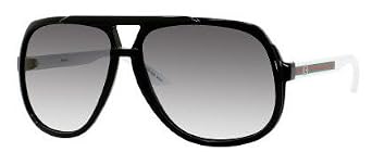 Buy Authentic Gucci Sunglasses 1622 WHITE BLACK GREY GRADIENT OVELF by Gucci