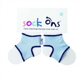 Sock Ons - 6-12 months New Larger Size- Colour BABY BLUE