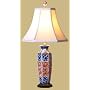 Slender Hexagonal Porcelain Table Lamp