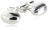 Sterling Silver Rugby Cufflinks by Cuff-Daddy