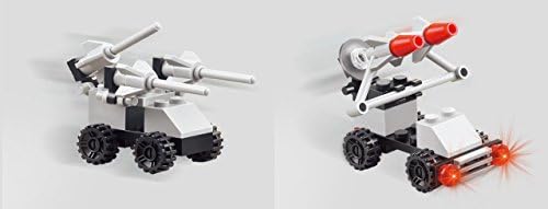 Space Series Utility Vehicle 2-in-1 50pc Toy Set Building Bricks Educational Blocks Compatible to Lego Parts - Great Gift for Children