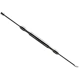 FINCO(TM) Steel 2 in 1 Ear Pick Earpick Curette Wax Removal Remover Cleaner Home Tool