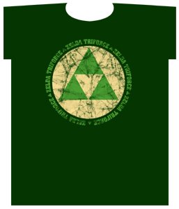 Legend of Zelda Triforce Circle Theme Shirt 96-388