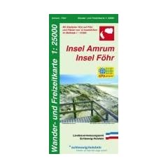 LVA SH 25 000 Wanderkarte  Insel Amrum - Insel F�hr: Mit Stadtplan Wyk auf F�hr und Pl�nen von 12 Inseld�rfern im Ma�stab 1:10 000, GPS-geeignet