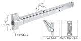 CRL Satin Aluminum Finish Touch Bar Rim Panic Exit Device