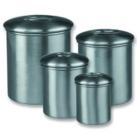 Old Dutch International Studio Steel Brushed Steel Canisters Set