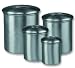 Old Dutch 4100 Studio Steel Brushed Steel Canisters, Set of 4