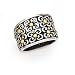 SILVER RING SIZE 6 OR 7 OR 8 with 18K YELLOW GOLD ACCENTS